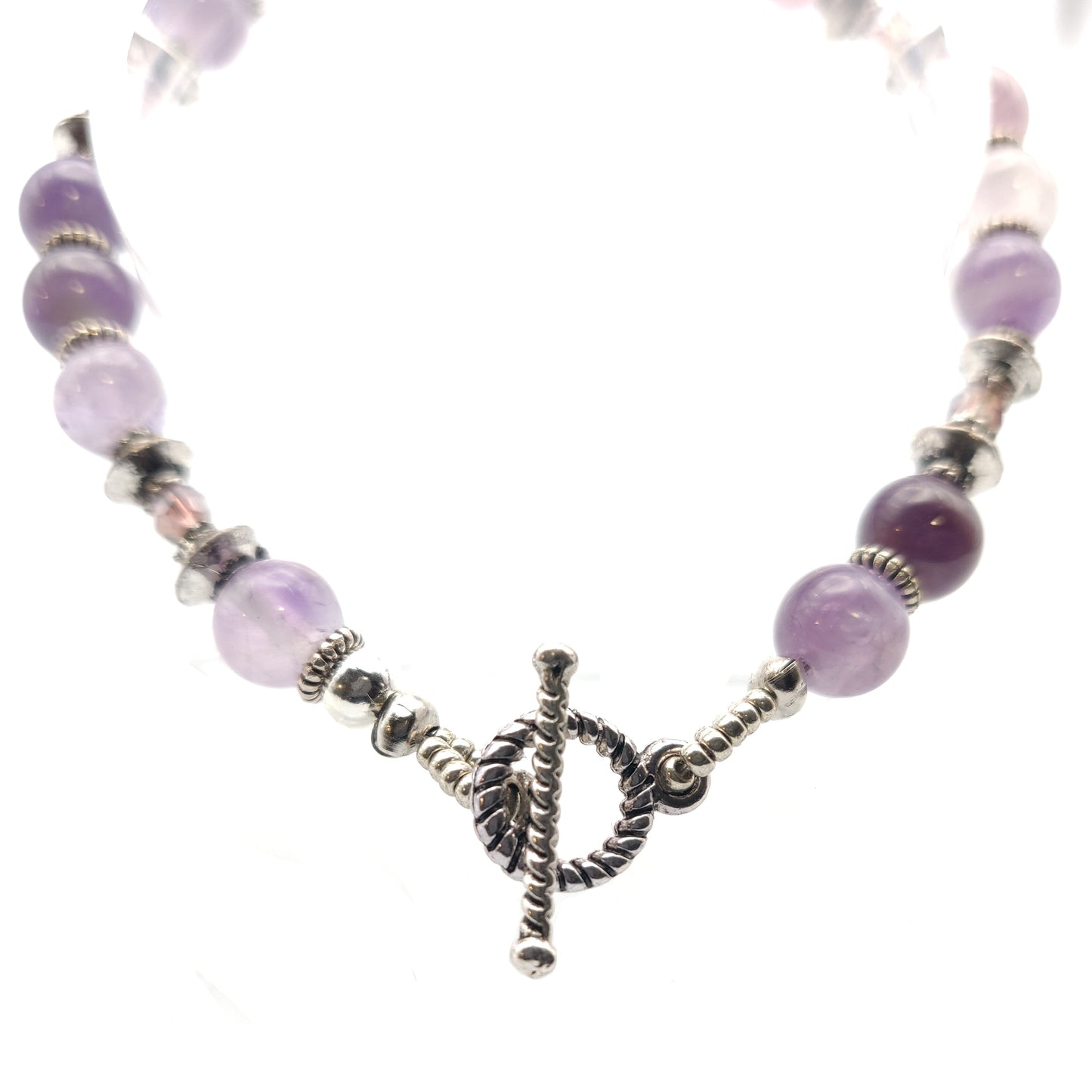 Amethyst Beaded Bracelet
