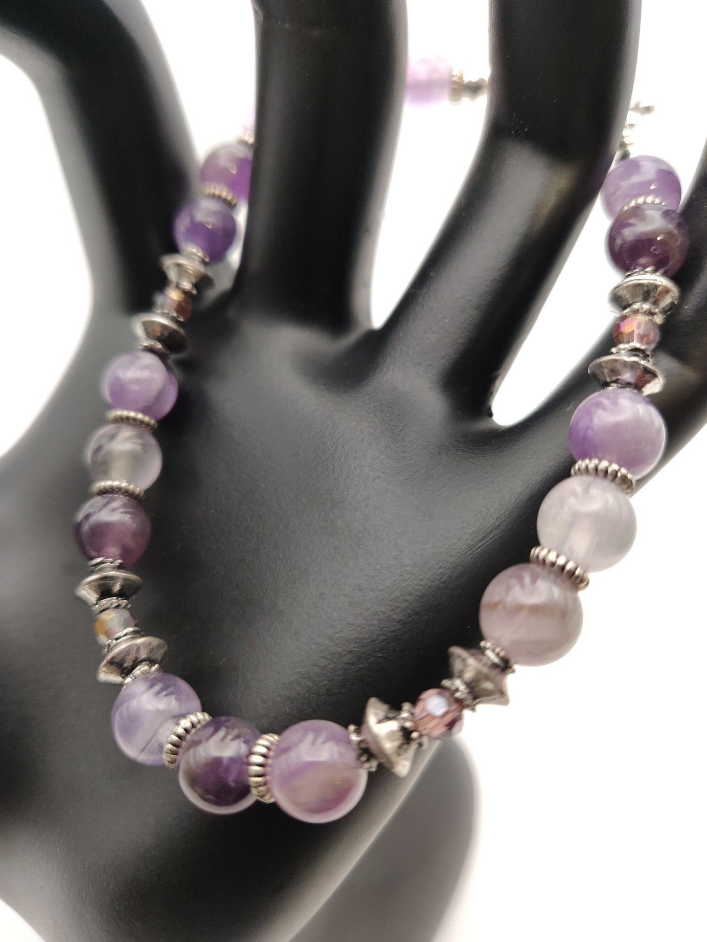 Amethyst Beaded Bracelet