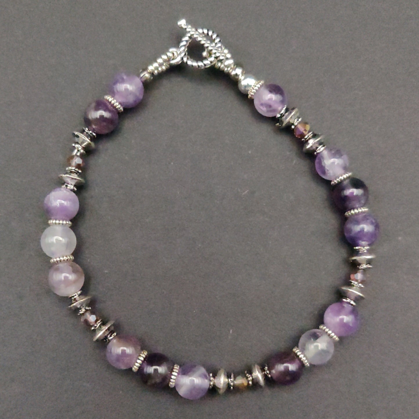 Amethyst Beaded Bracelet