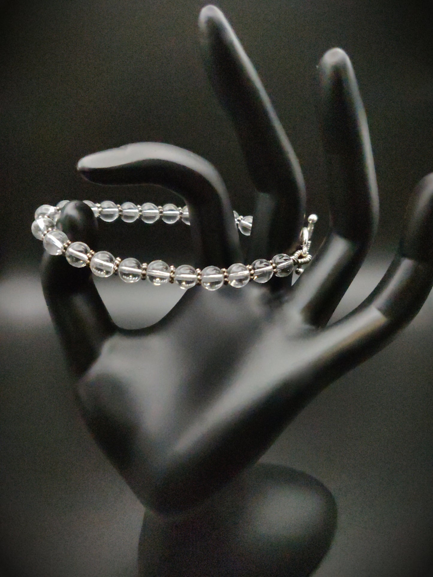 Clear Quartz Beaded Bracelet