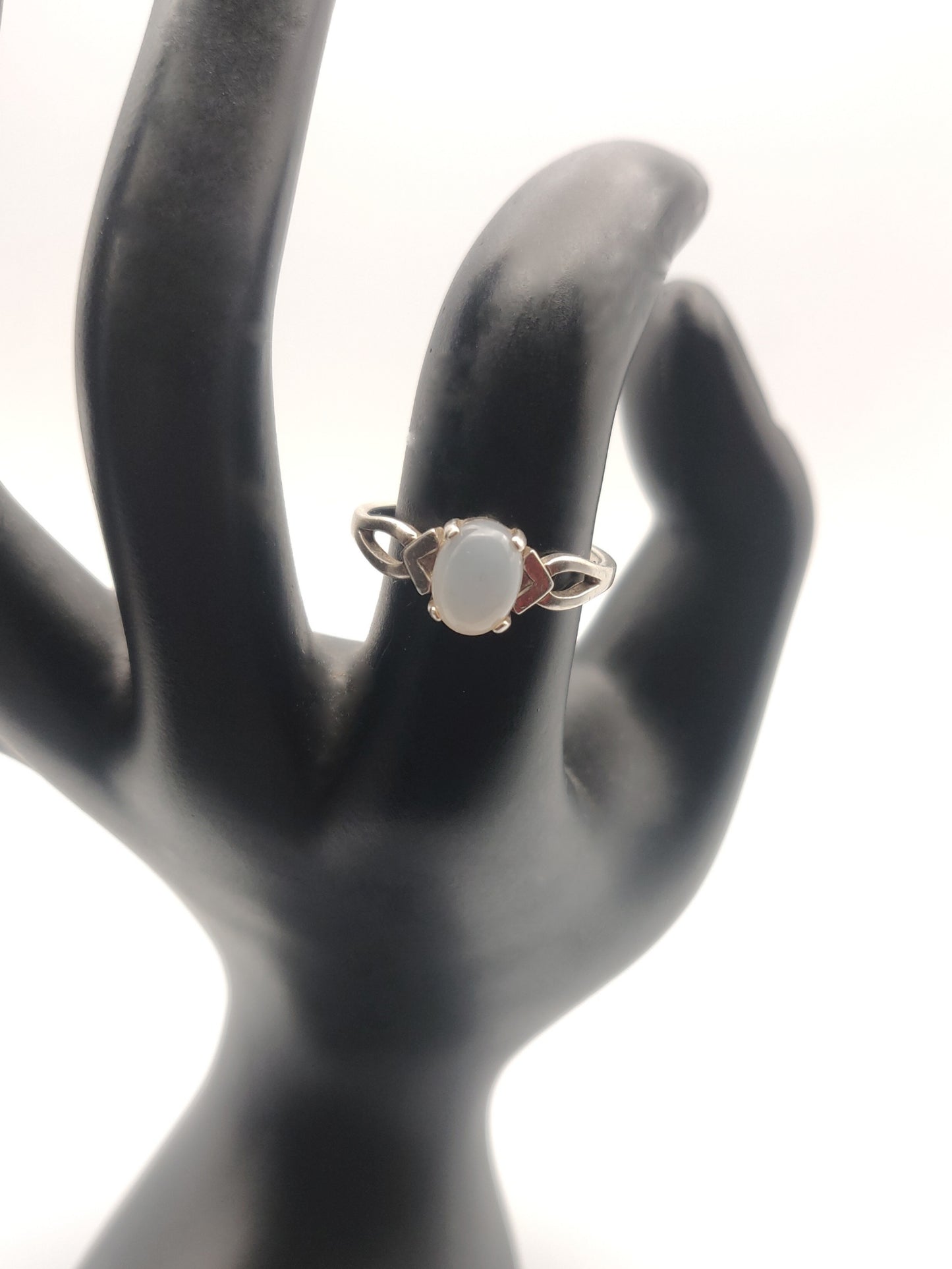 Sterling Silver Moonstone Birthstone Ring