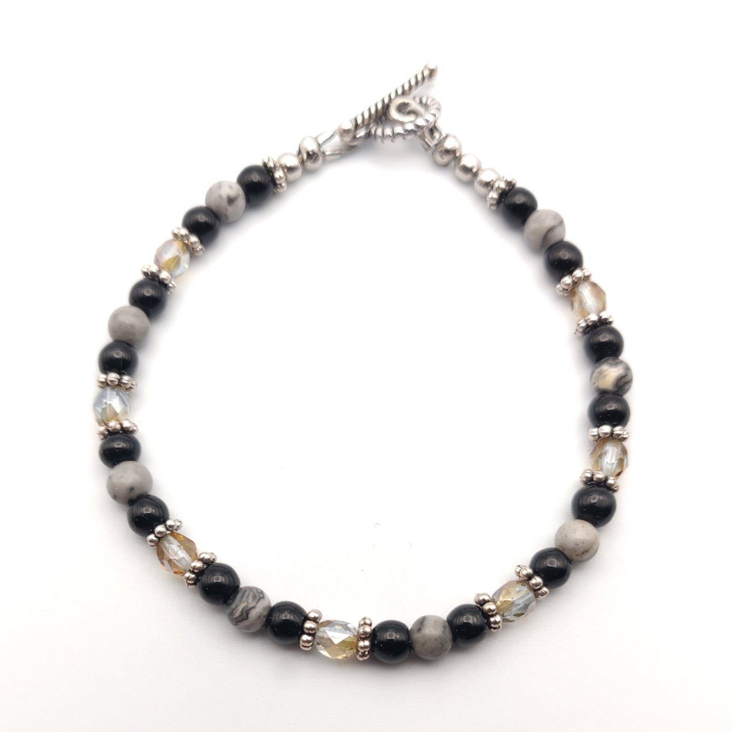 Picasso & Fancy Jasper Beaded Bracelet