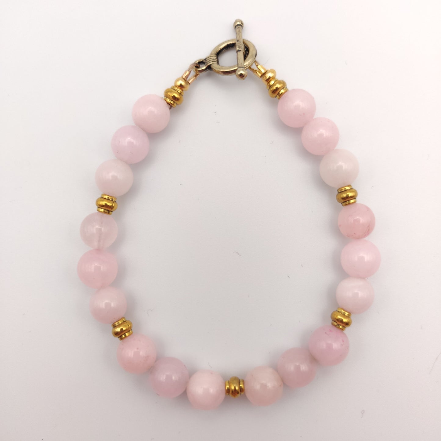 Pink Rhodonite Beaded Bracelet