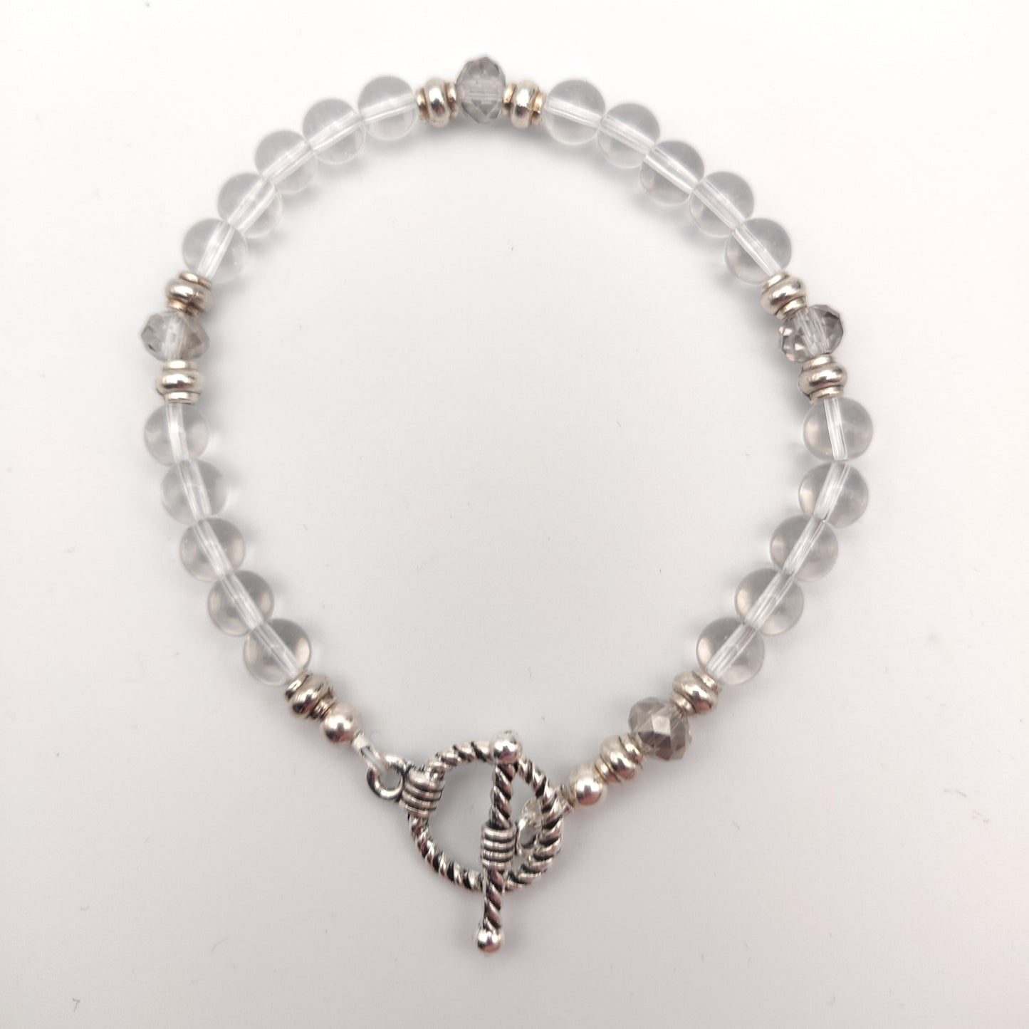 Crystal/Clear Quartz Beaded Bracelet