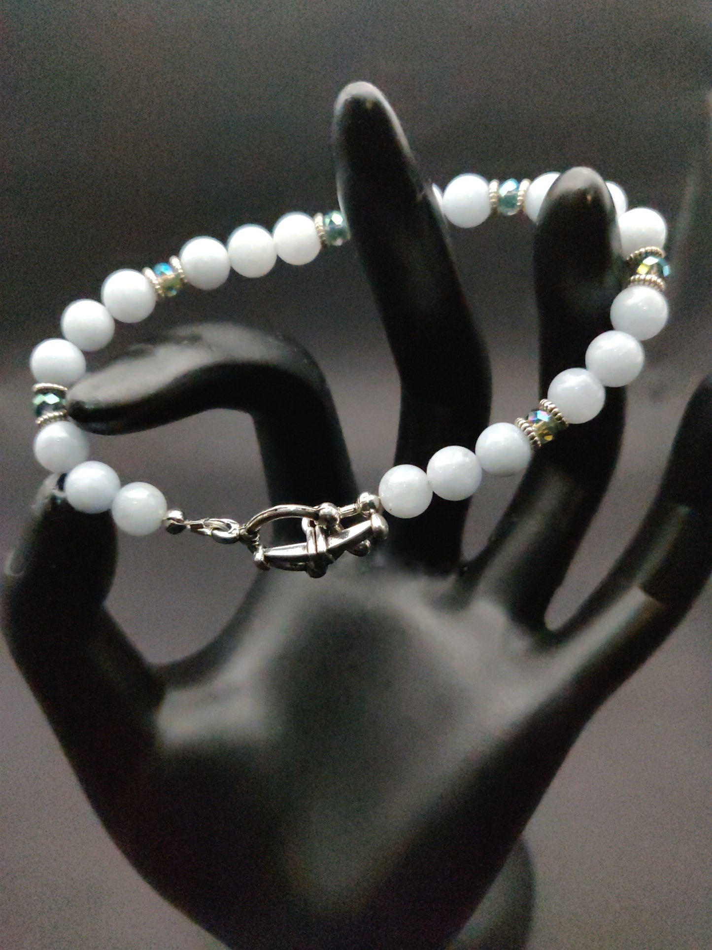 Aquamarine Beaded Bracelet