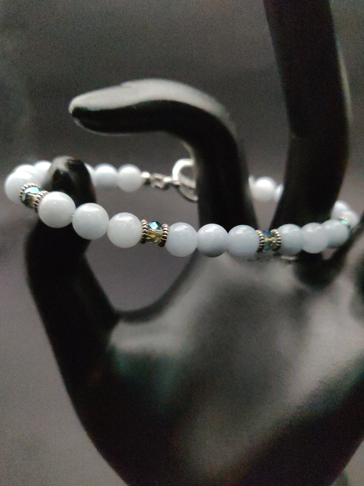 Aquamarine Beaded Bracelet
