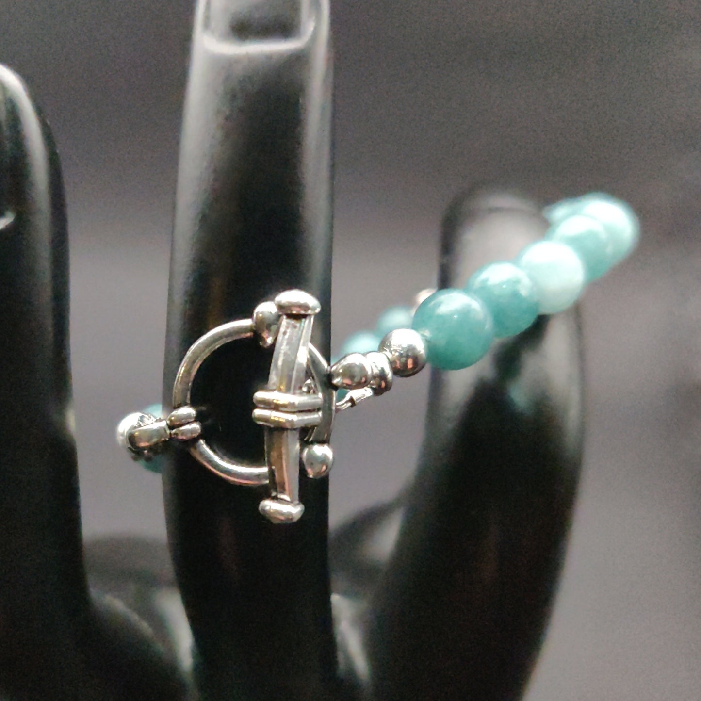 Blue Chalcedony Beaded Bracelet