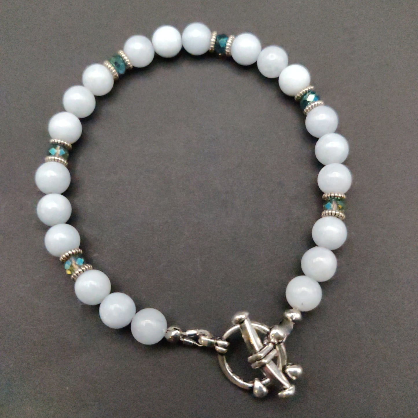Aquamarine Beaded Bracelet