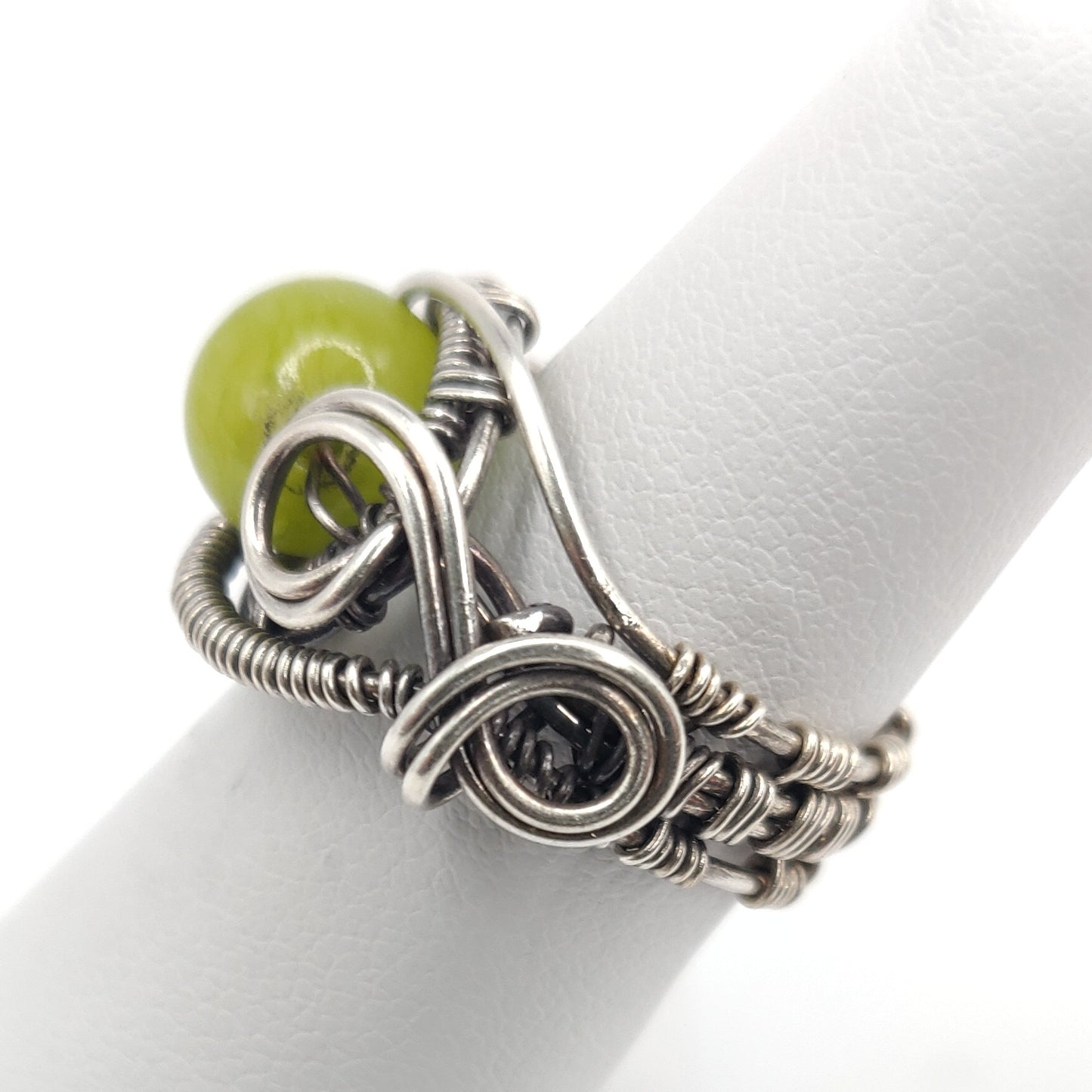 Jade & Sterling Silver Ring