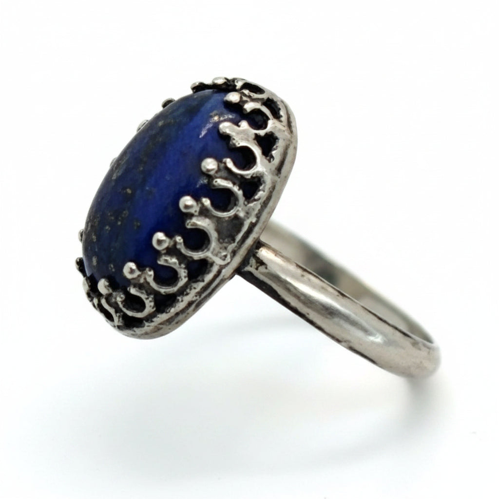 Lapis Lazuli Sterling Silver Cocktail Ring
