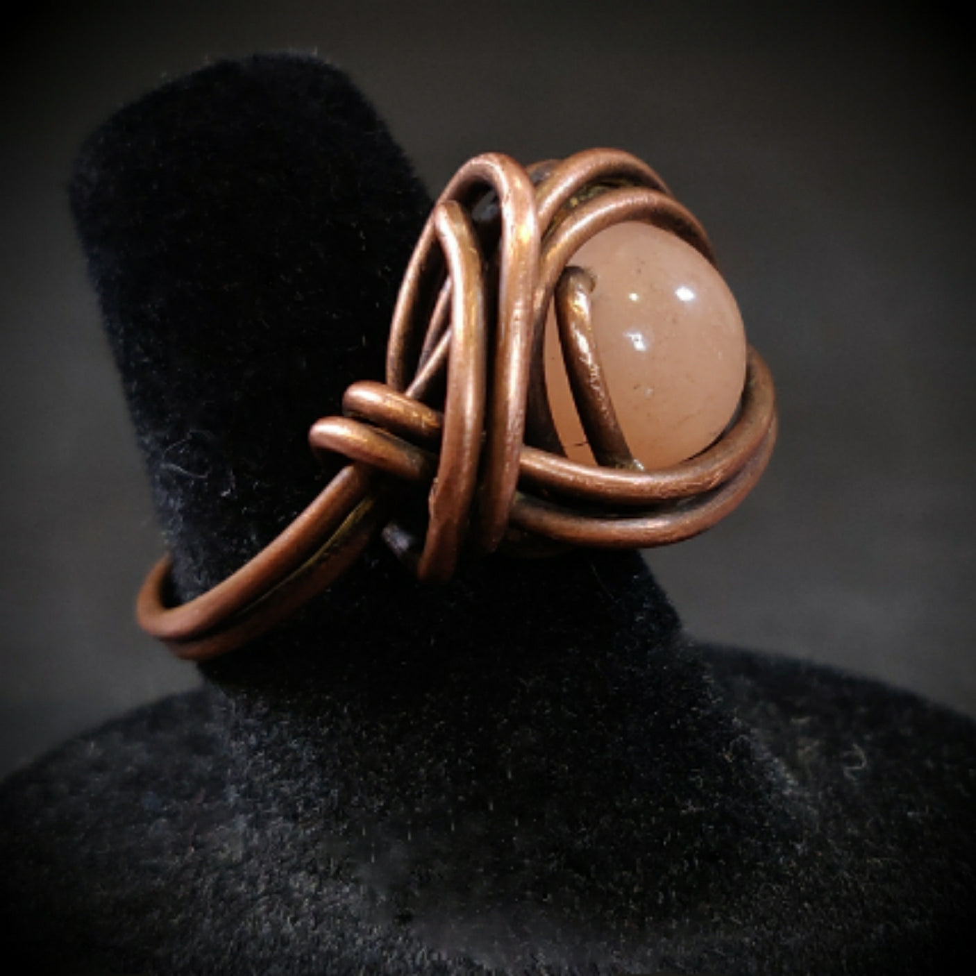 Opal Copper Birthstone Ring