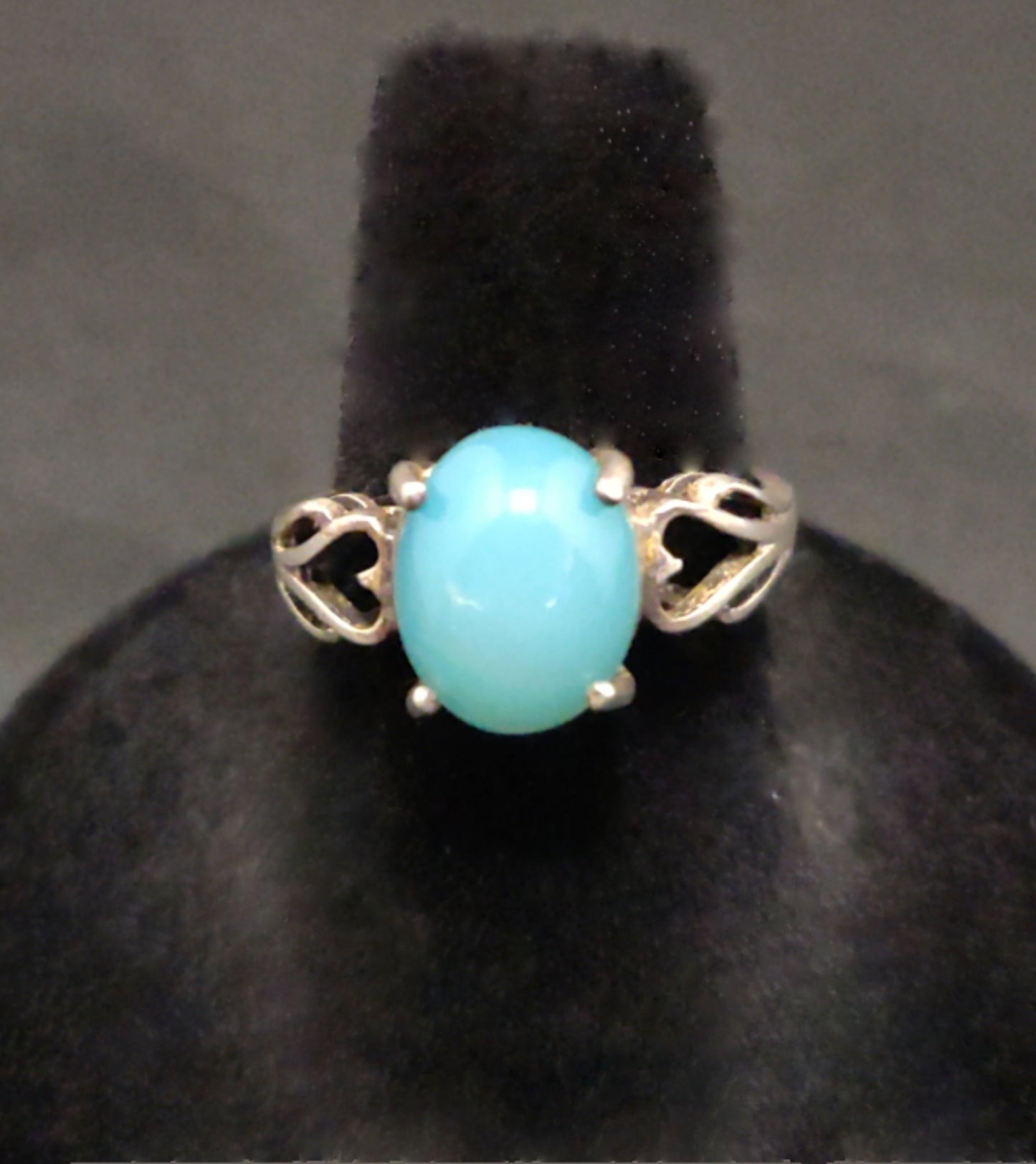 Blue Chalcedony & Sterling Silver Ring