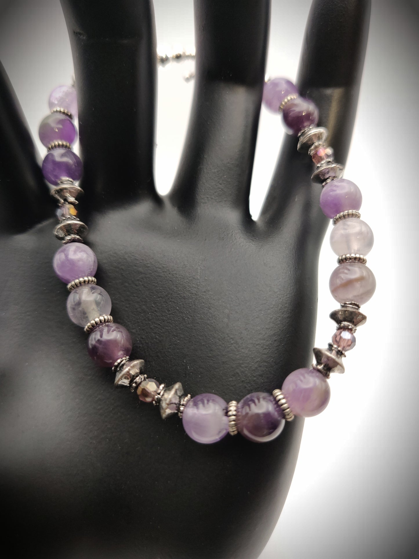 Amethyst Beaded Bracelet