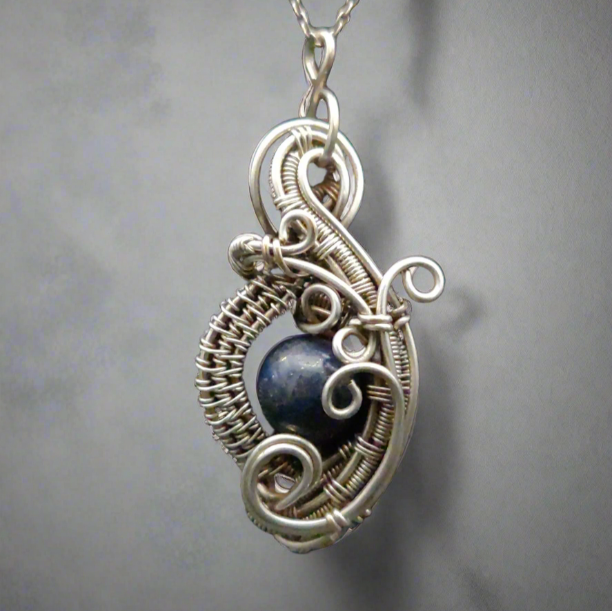 Sterling Silver Lapis Lazuli Pendant