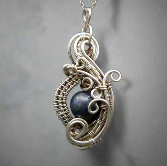 Sterling Silver Lapis Lazuli Pendant