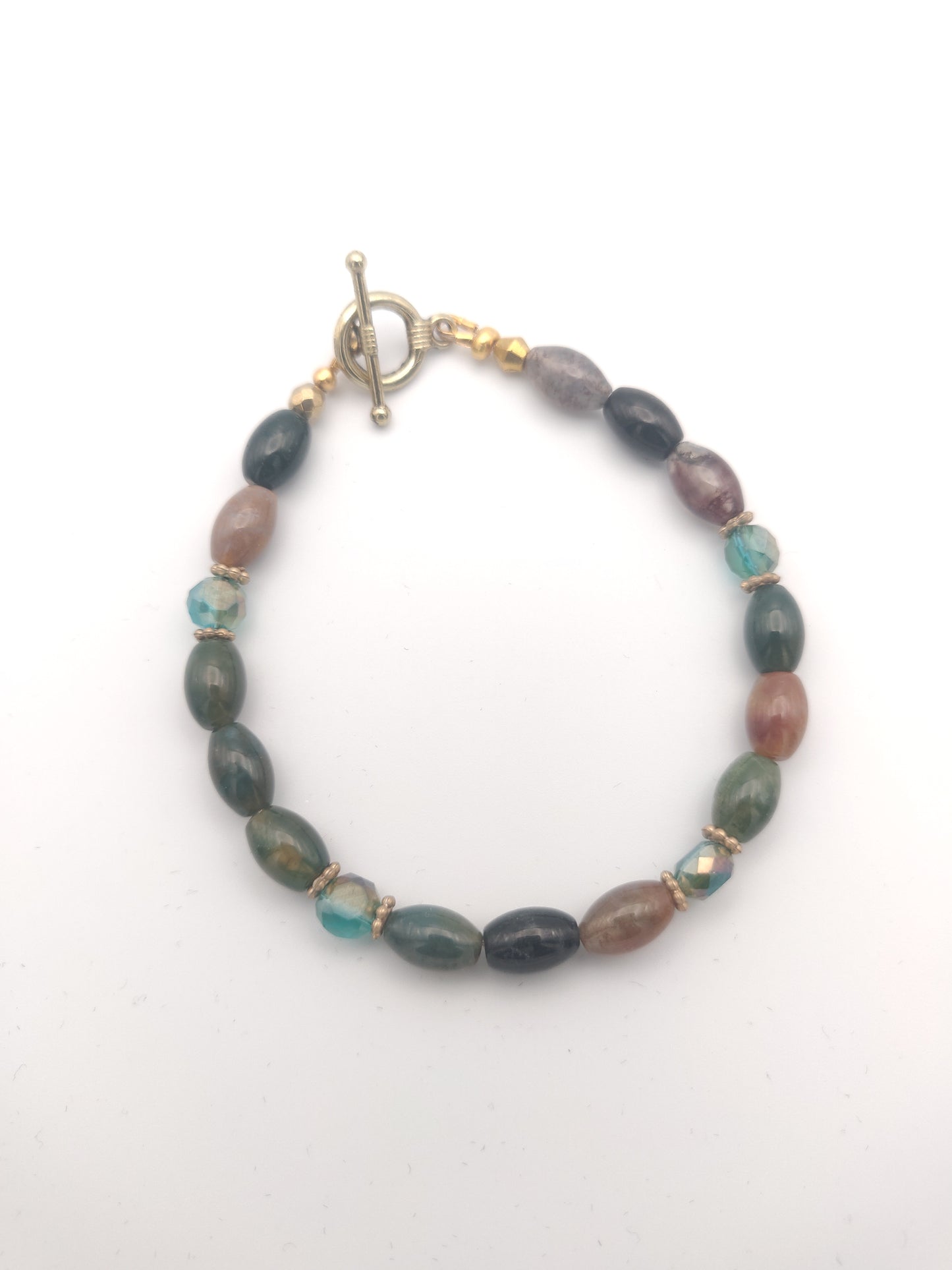 Agate Beaded Bracelet