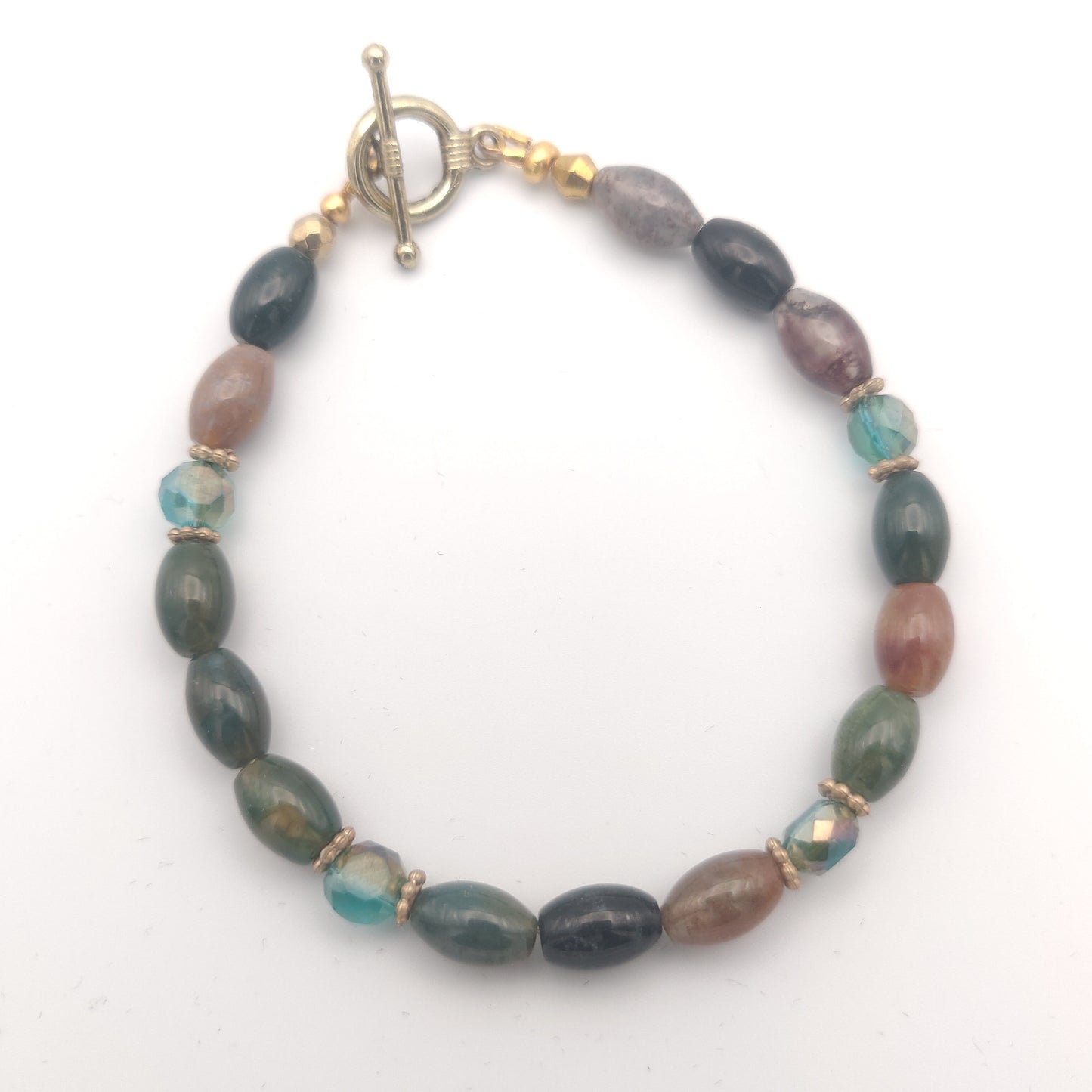 Agate Beaded Bracelet