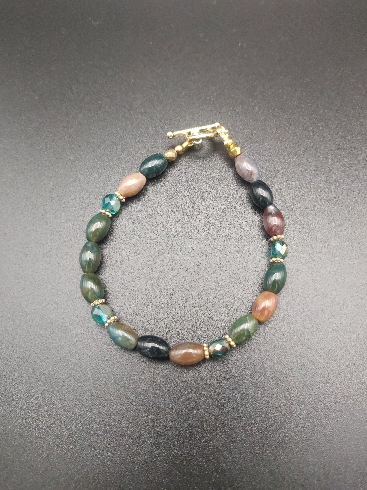 Agate Beaded Bracelet