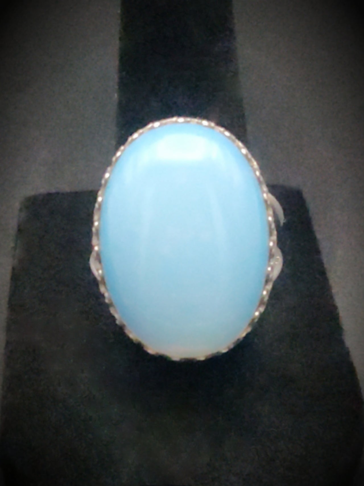 Opalite & Sterling Silver Cocktail Ring