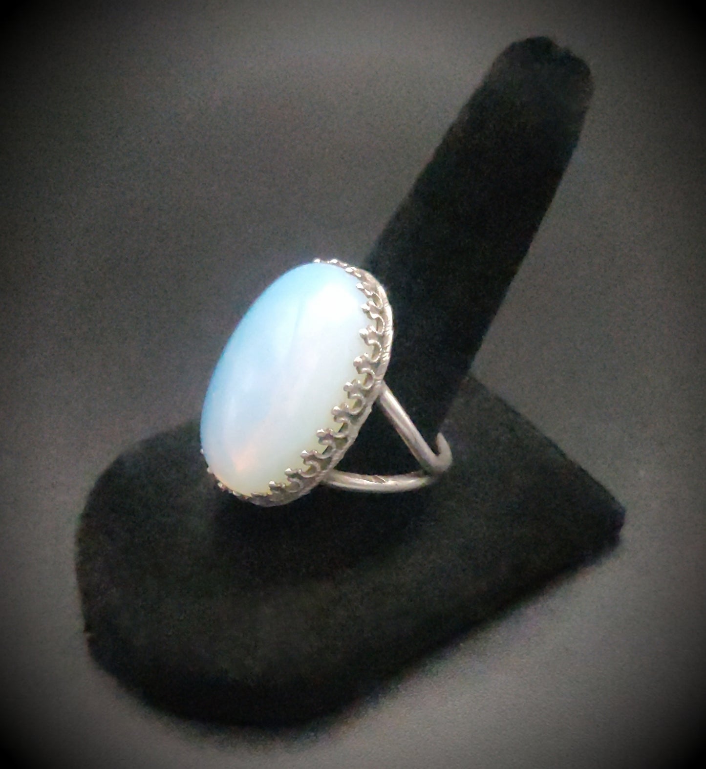 Opalite & Sterling Silver Cocktail Ring