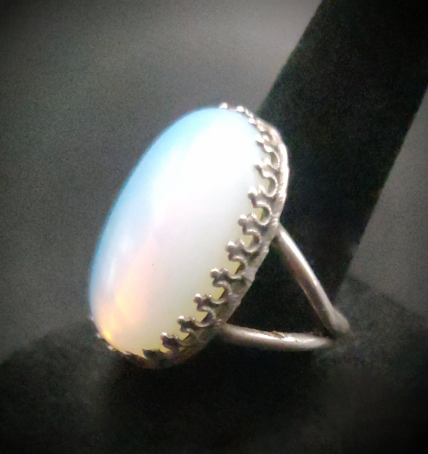 Opalite & Sterling Silver Cocktail Ring