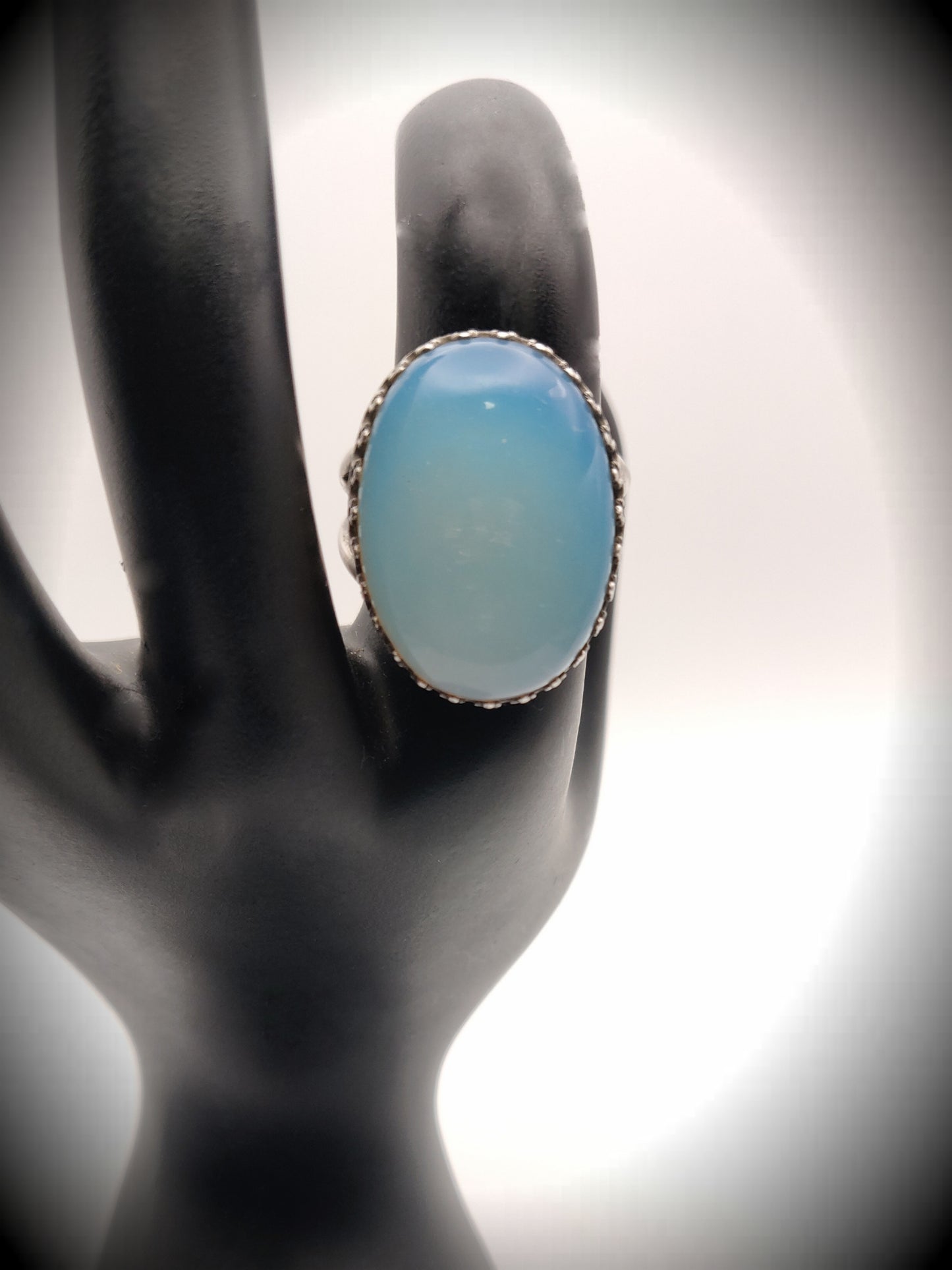 Opalite & Sterling Silver Cocktail Ring