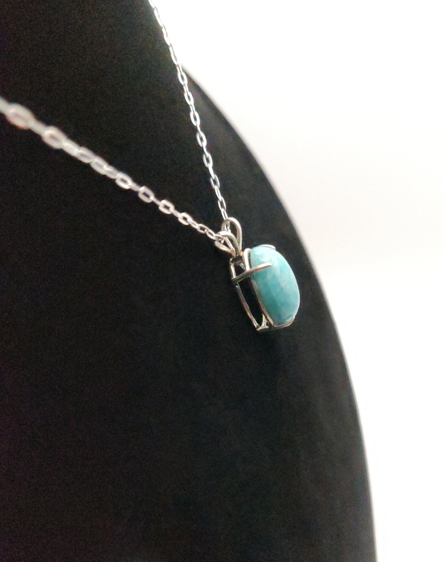 Amazonite & Sterling Silver Pendant