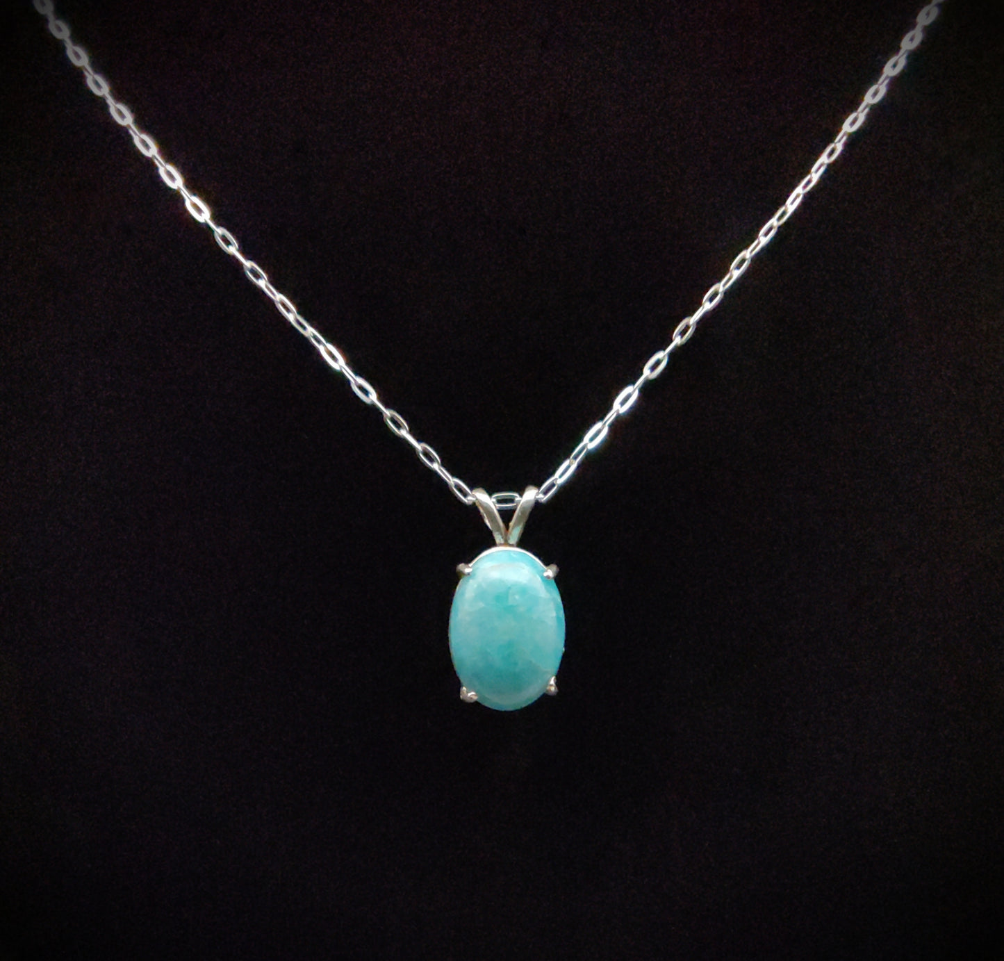 Amazonite & Sterling Silver Pendant