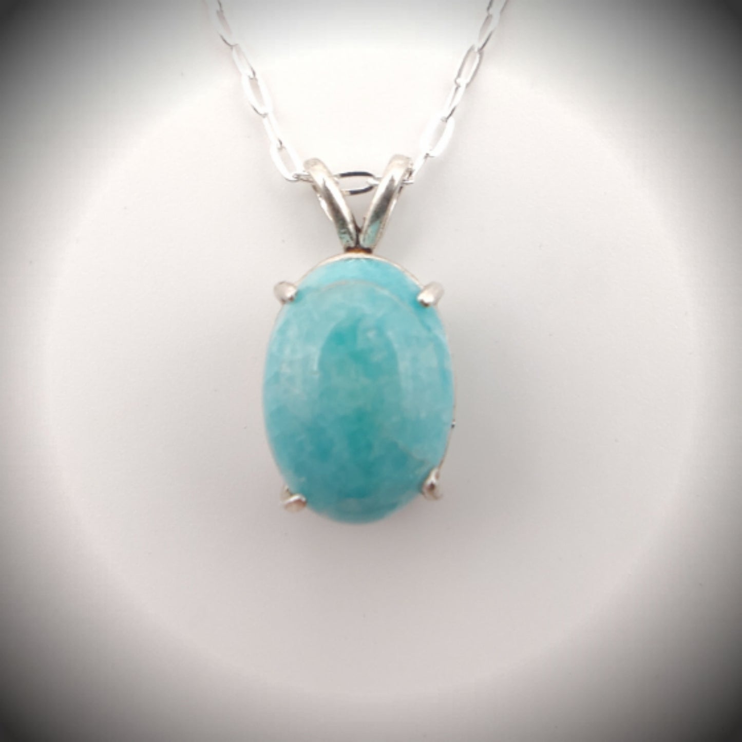 Amazonite & Sterling Silver Pendant