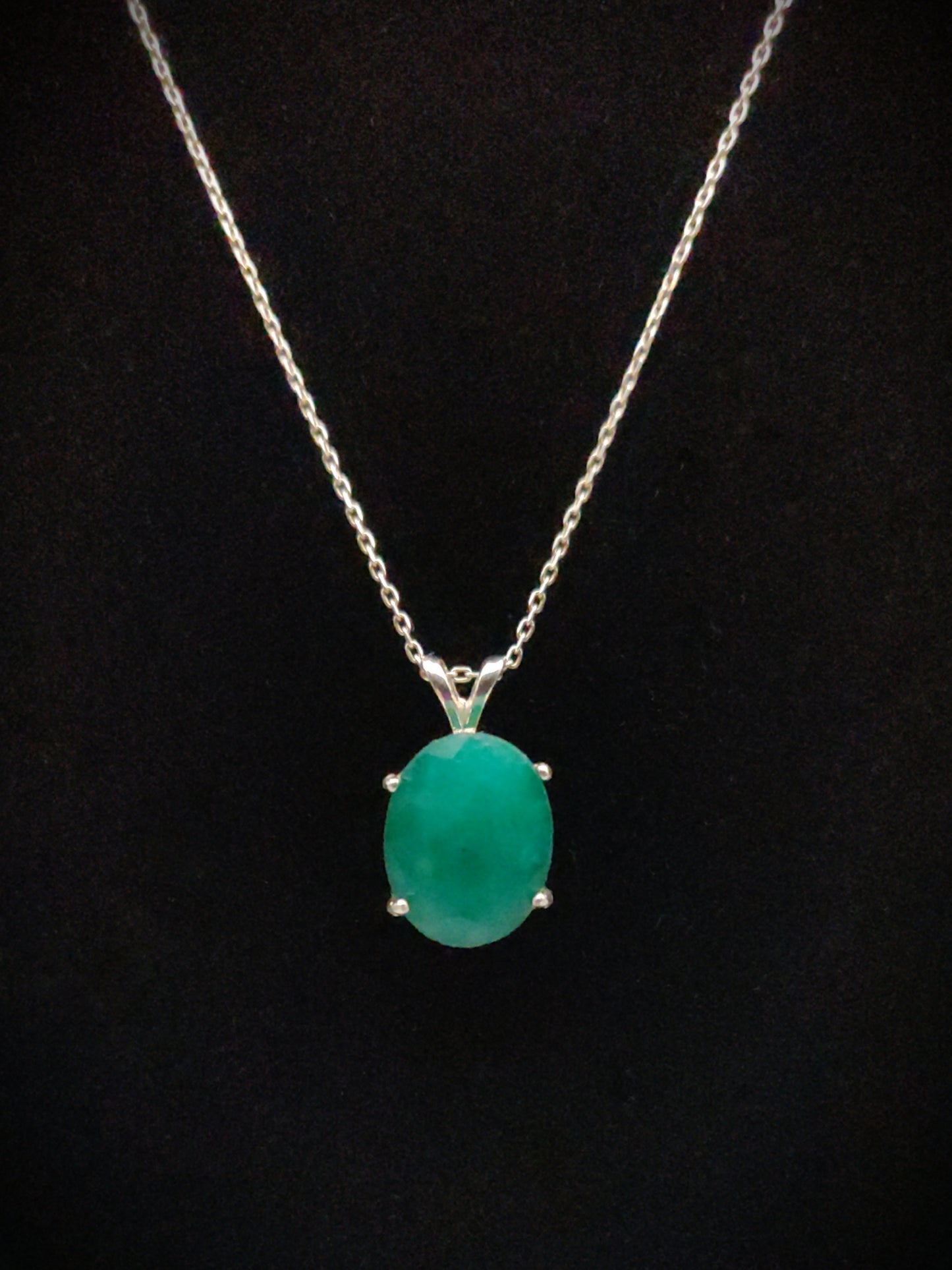 Emerald Pendant Necklace