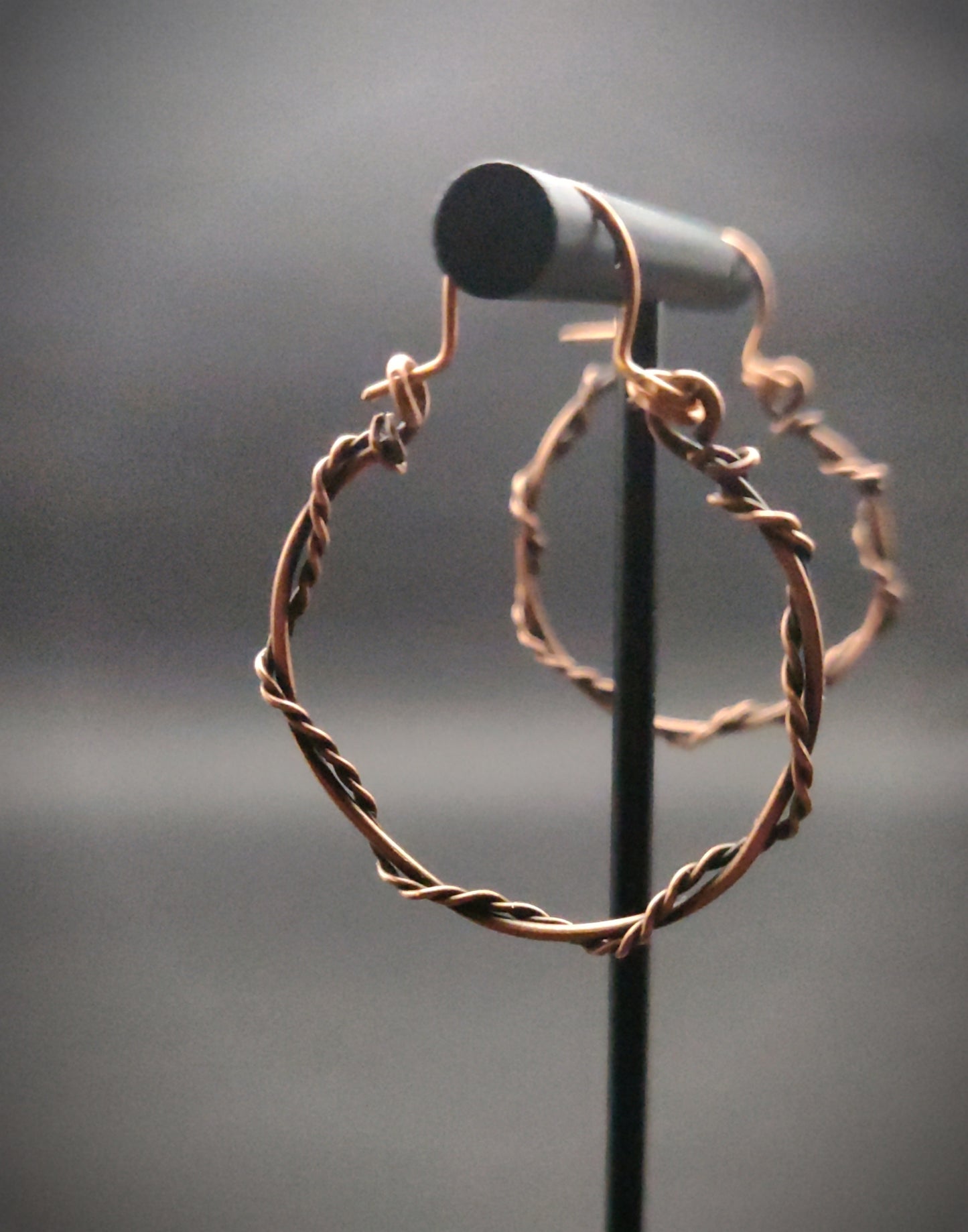 Copper Hoop Earrings