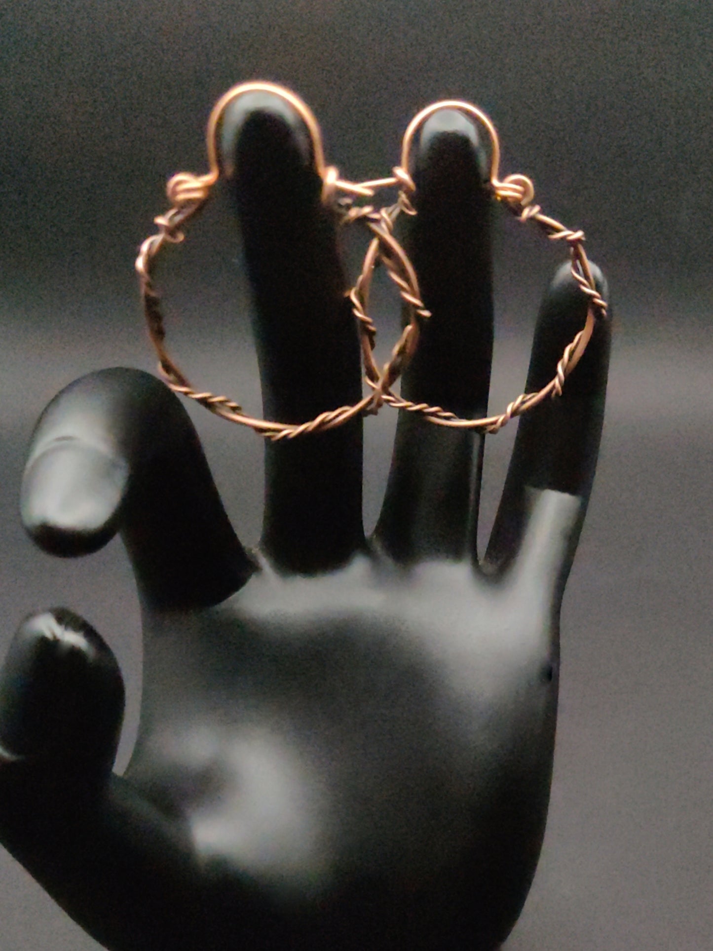 Copper Hoop Earrings