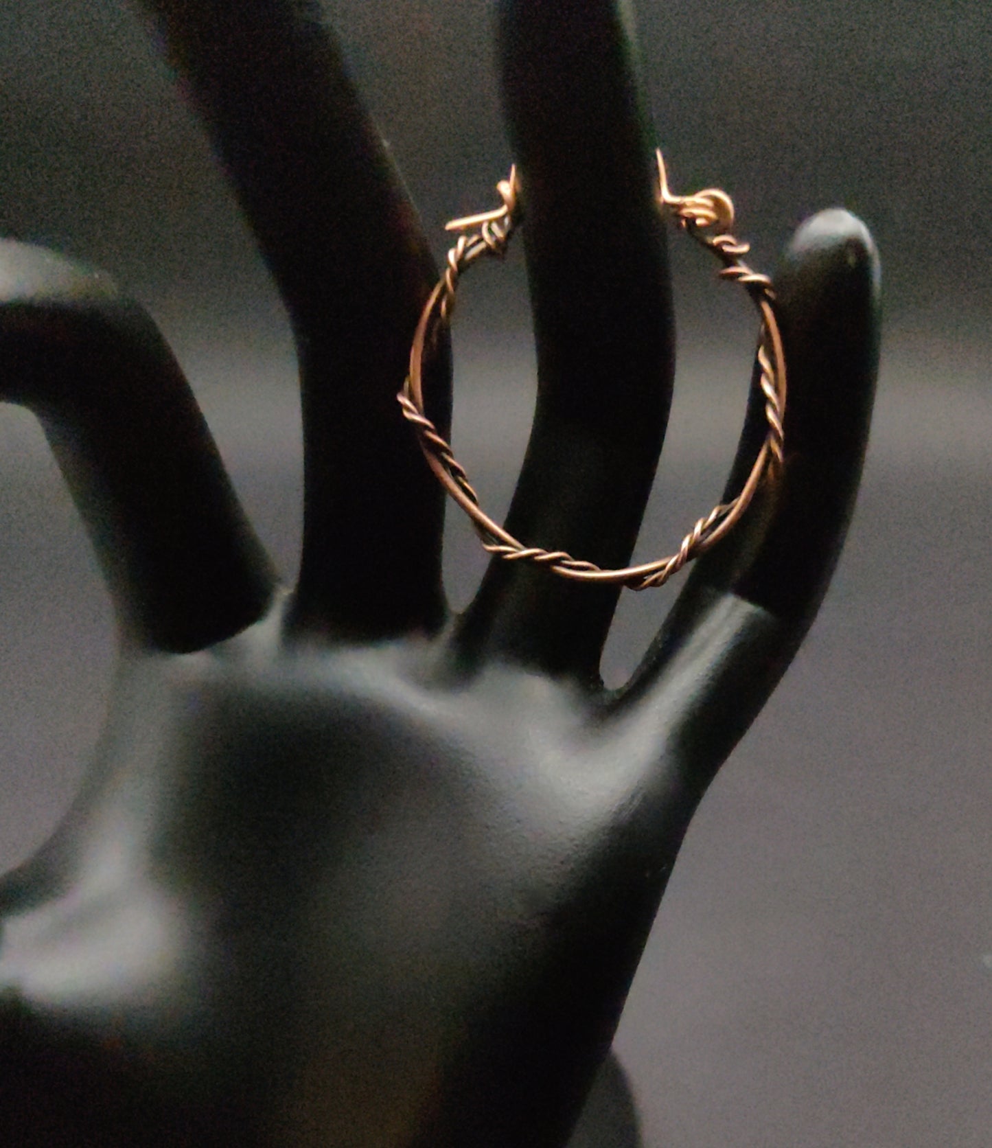 Copper Hoop Earrings