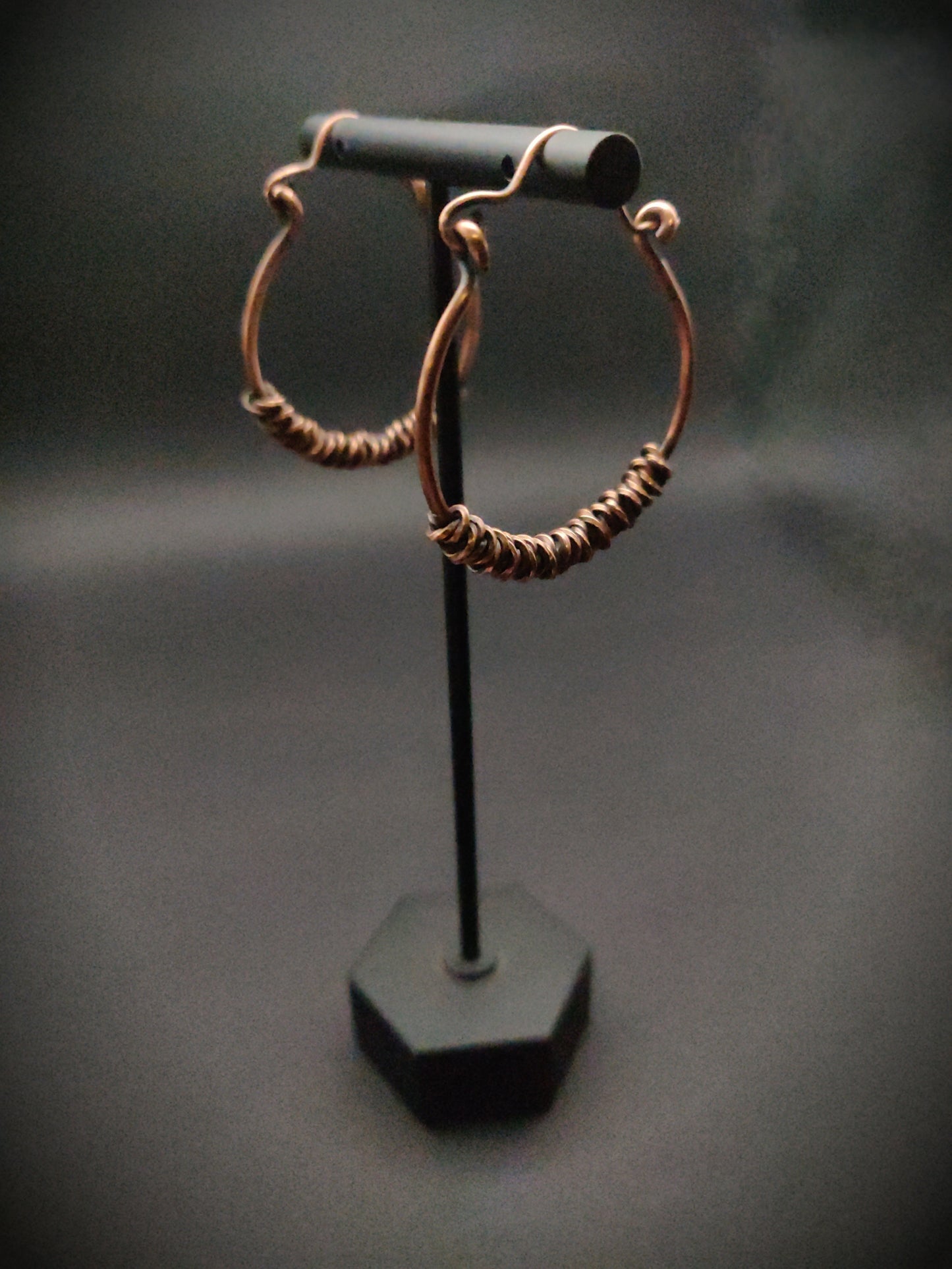 Copper Hoop Earrings