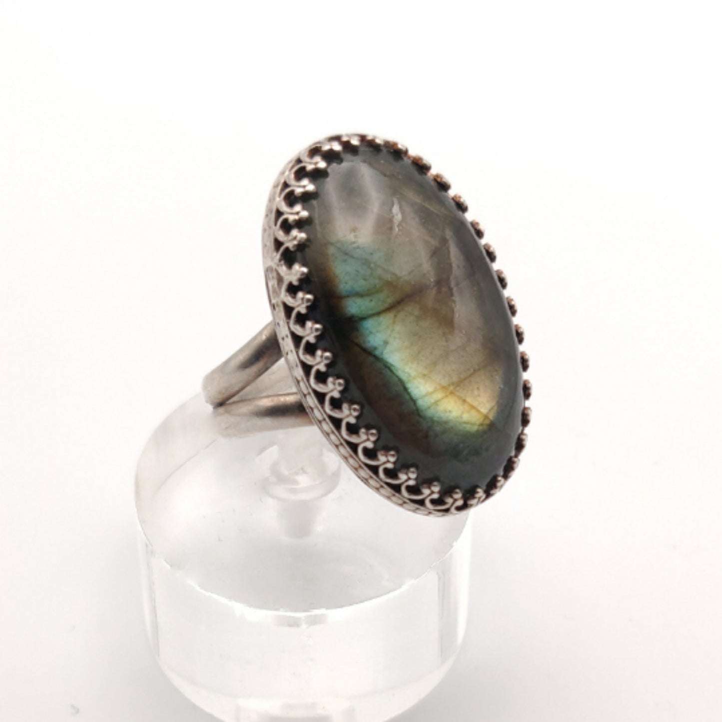 Sterling Silver Labradorite Cocktail Ring