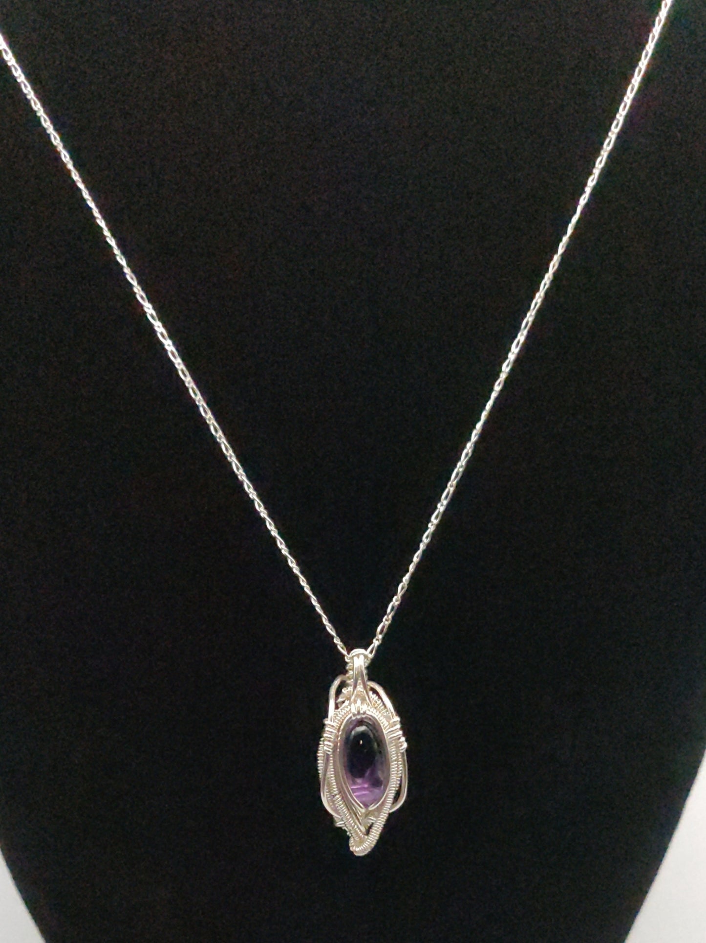 Amethyst & Sterling Silver Pendant