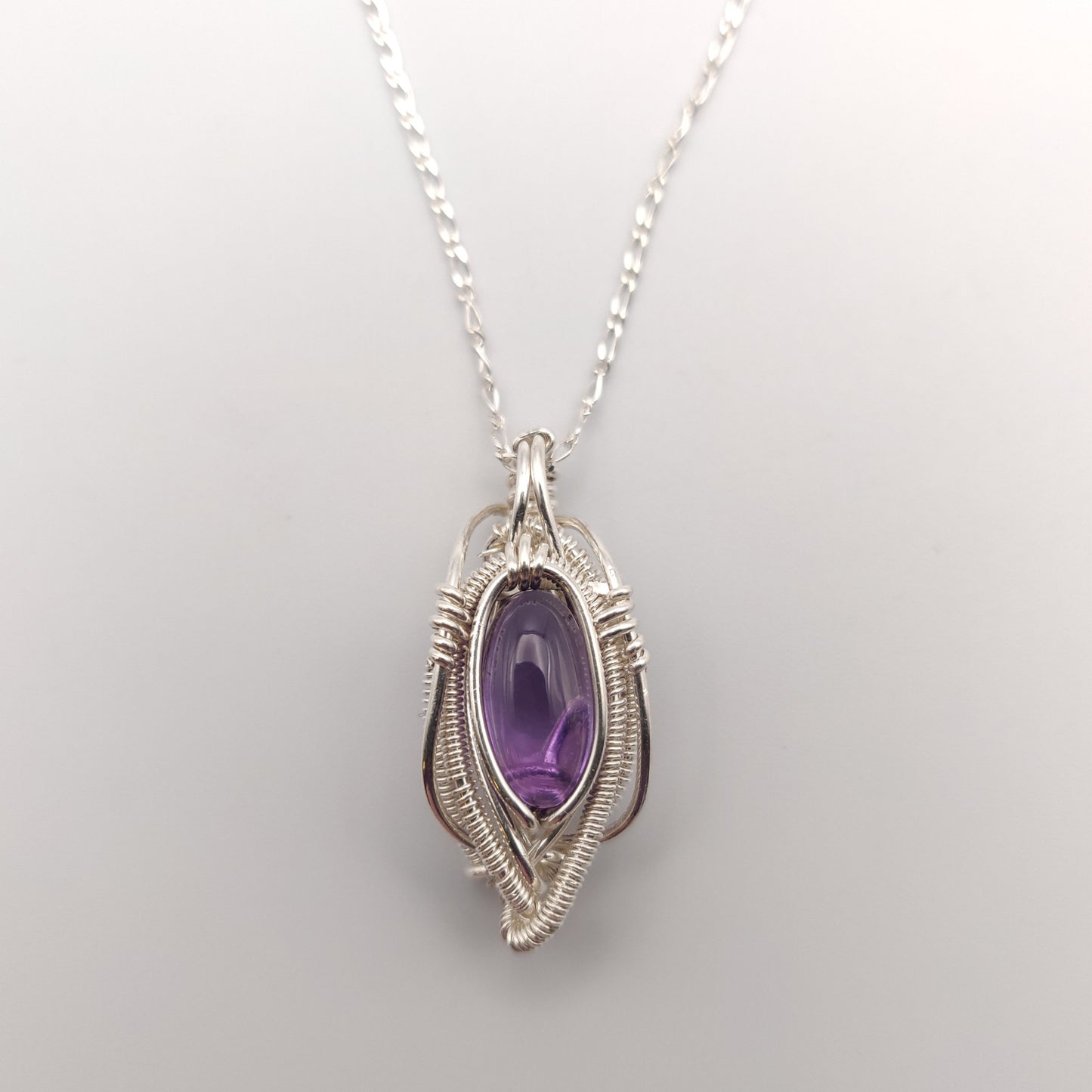 Amethyst & Sterling Silver Pendant