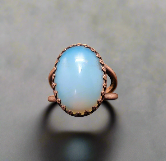 Opalite Copper Cocktail Ring