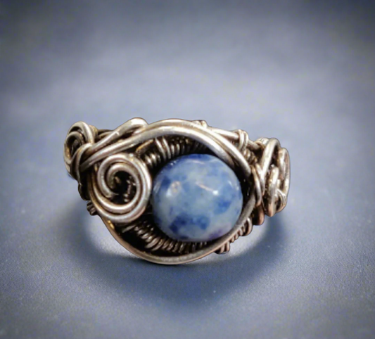 Sterling Silver & Sodalite Ring