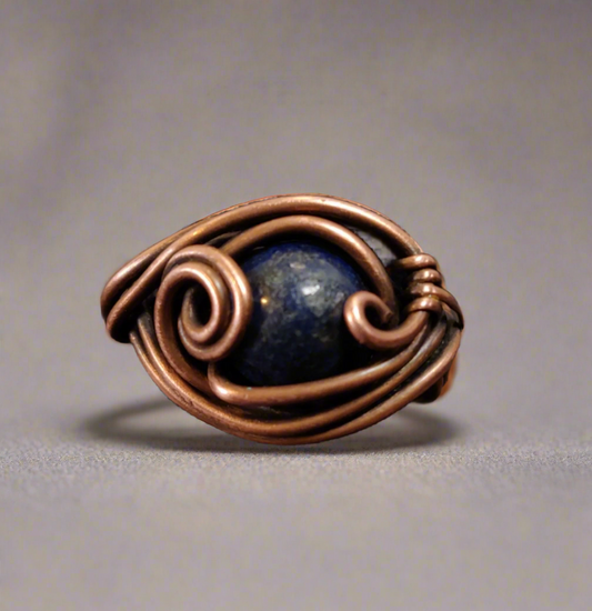 Lapis Lazuli & Copper Ring