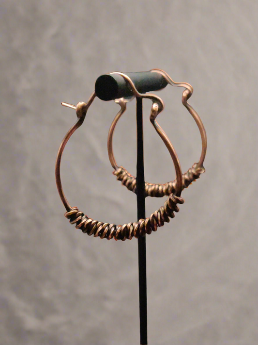 Copper Hoop Earrings