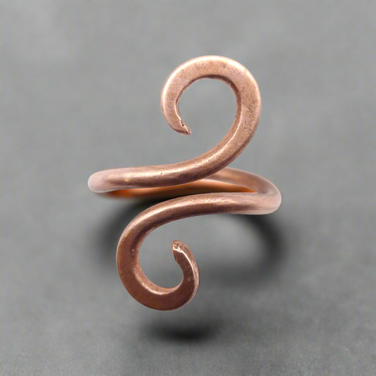 Copper Swirl Ring