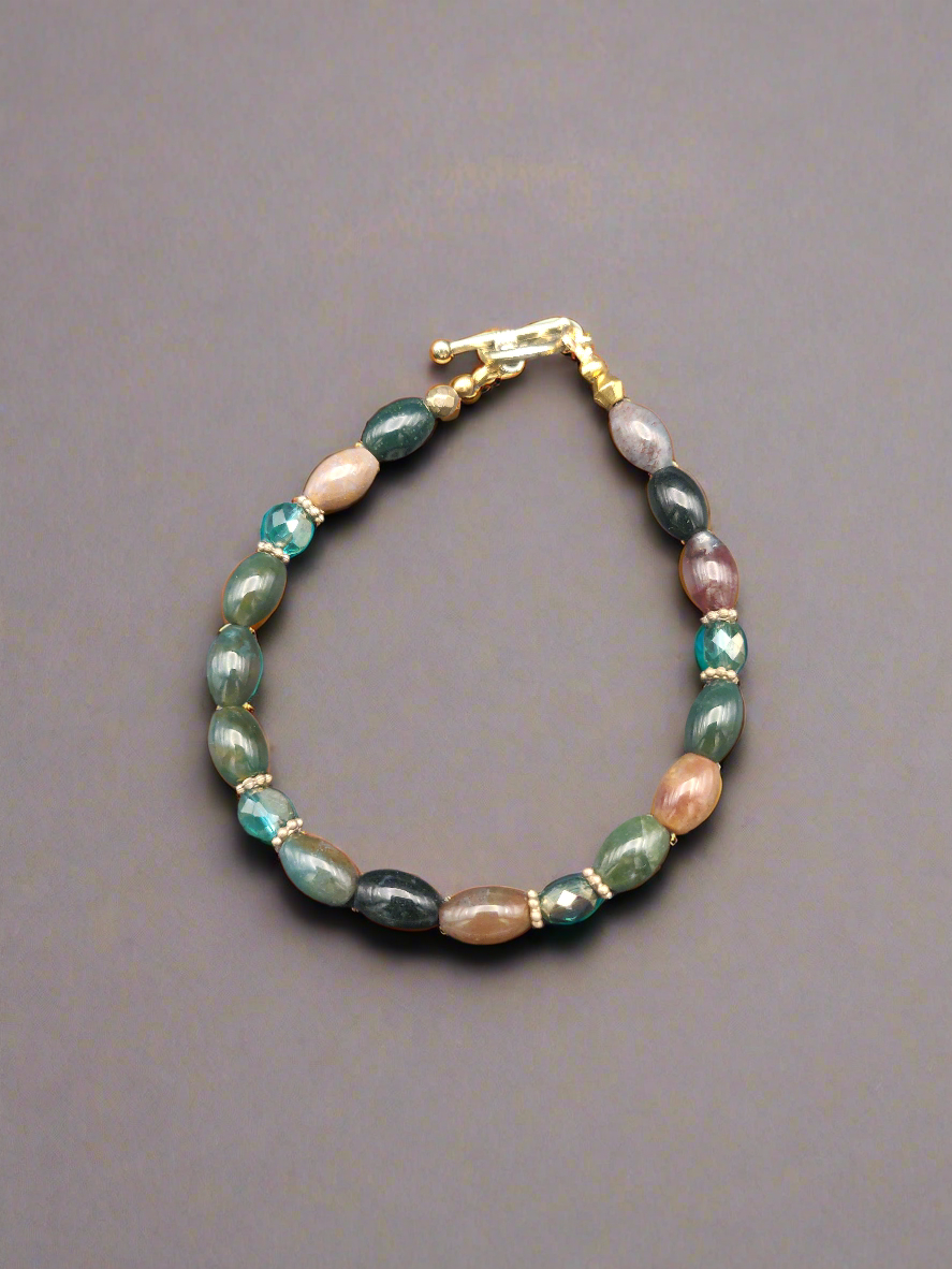 Agate Beaded Bracelet