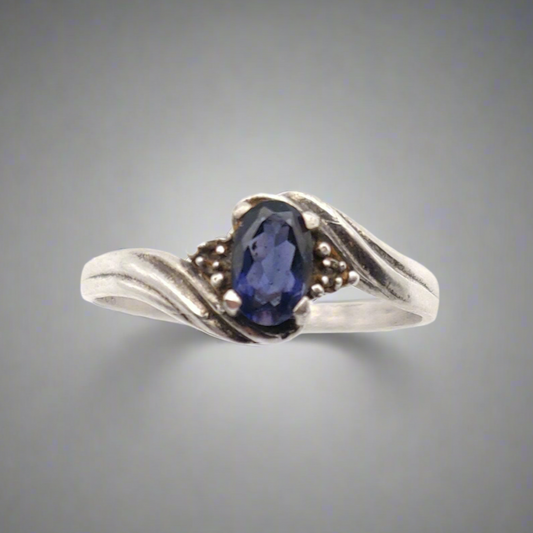 Iolite Sterling Silver Ring