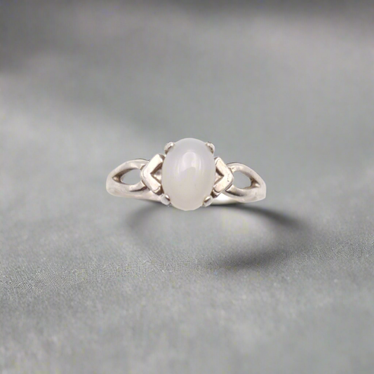 Moonstone Sterling Silver Birthstone Ring