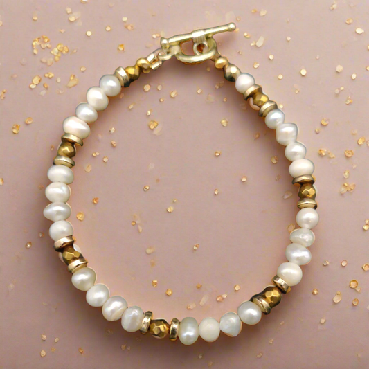 Freshwater Pearl Beaded Bracelet