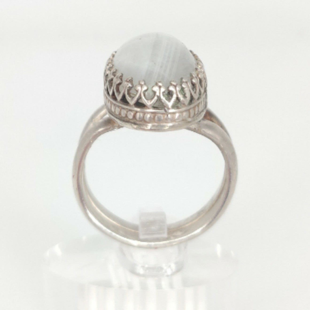 Sterling Silver Rainbow Moonstone Cocktail Ring