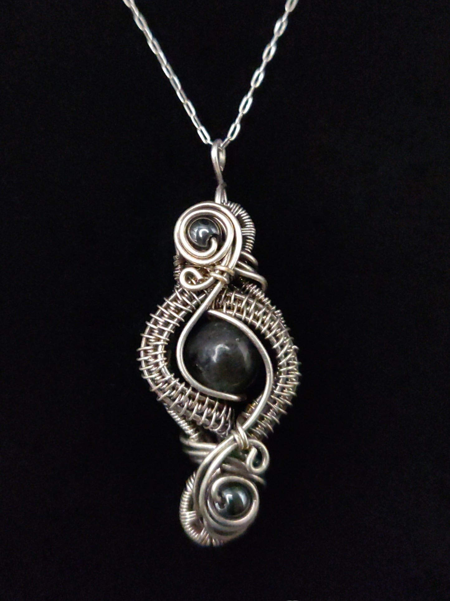 Sterling Silver Labradorite Pendant Necklace