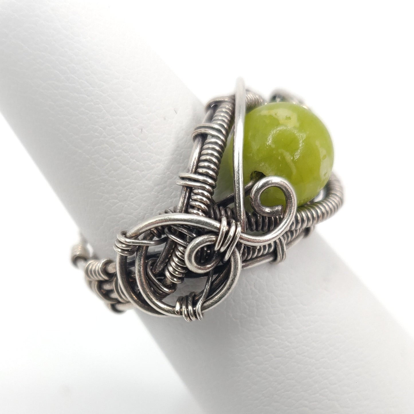 Jade & Sterling Silver Ring