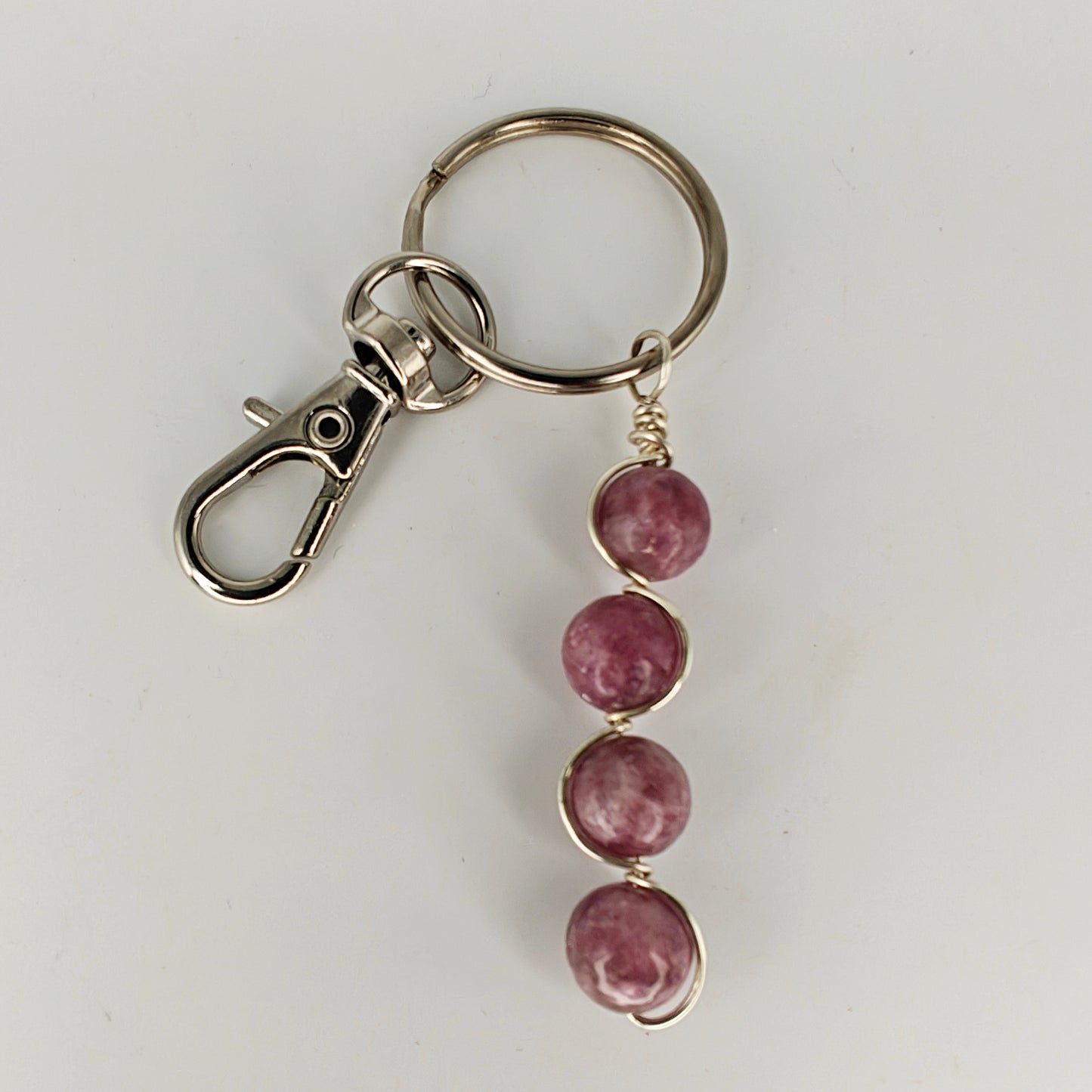 Semi-precious Beaded Keychain (Unisex)